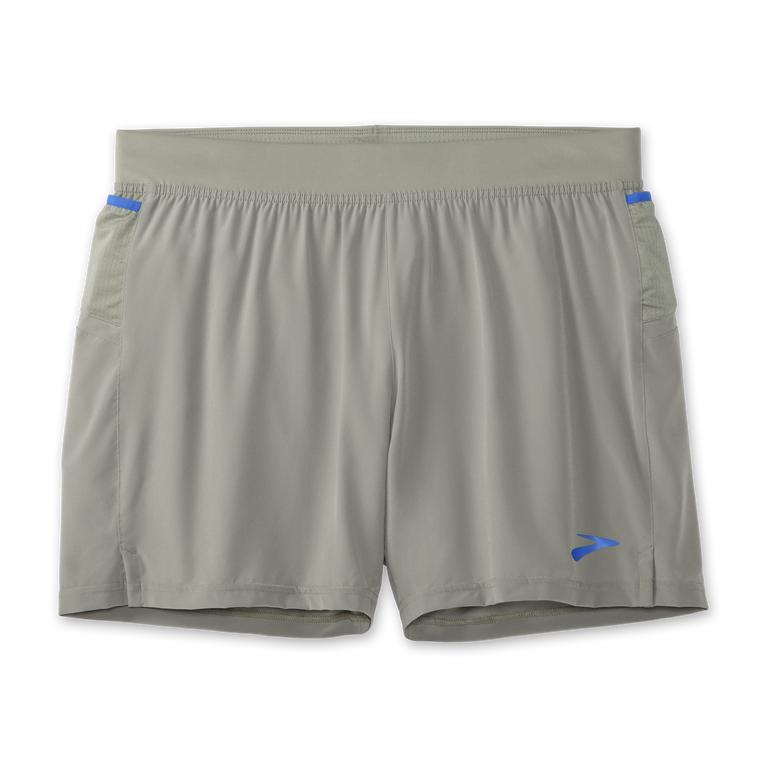 Brooks Men's SHERPA 5 2-IN-1 Running Shorts - Shadow/Bluetiful/LightGrey - Canada (KXRSF-8721)